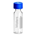 Waters LCGC Certified Clear Glass 12 x 32 mm Screw Neck Vial, Qsert, with Cap and Preslit PTFE/Silicone Septum, 300 µL Volume, 100/pk