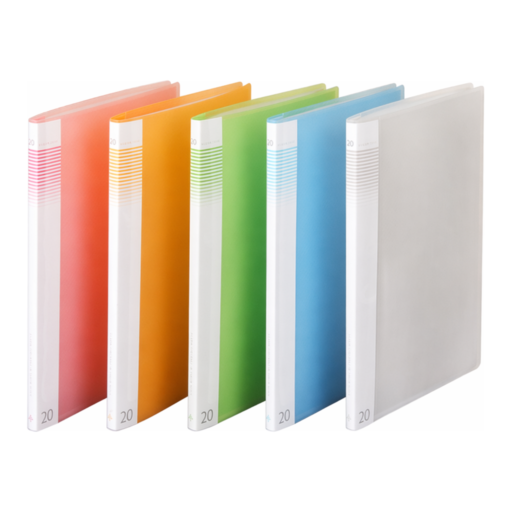 OFFICENEX ※문화 PP 반투명클리어화일 20매(A4/연두/접착식/F529-73)