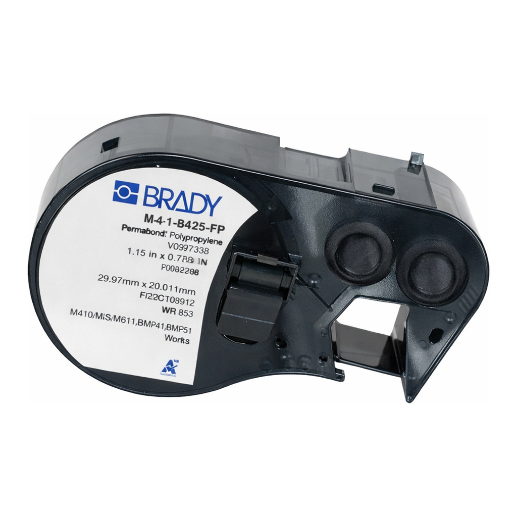 Brady P-Flag Glossy Polypropylene Wire and Cable Labels for M4 M5 Printers