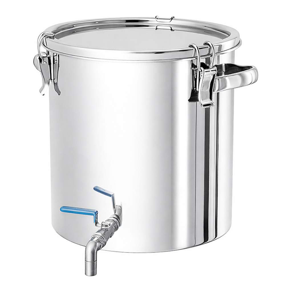 AS ONE Stainless Steel Sealed Tank with Valve(CTHV Series), 스테인리스 스틸 하구 밀폐 탱크(CTHV 시리즈)