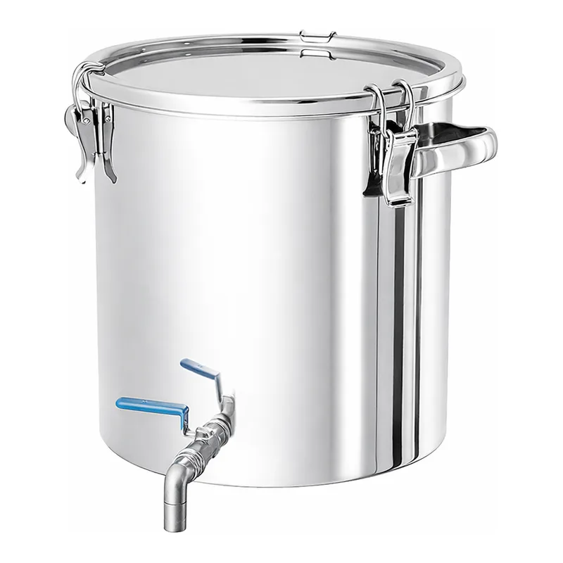 AS ONE Stainless Steel Sealed Tank with Valve(CTHV Series), 스테인리스 스틸 하구 밀폐 탱크(CTHV 시리즈)