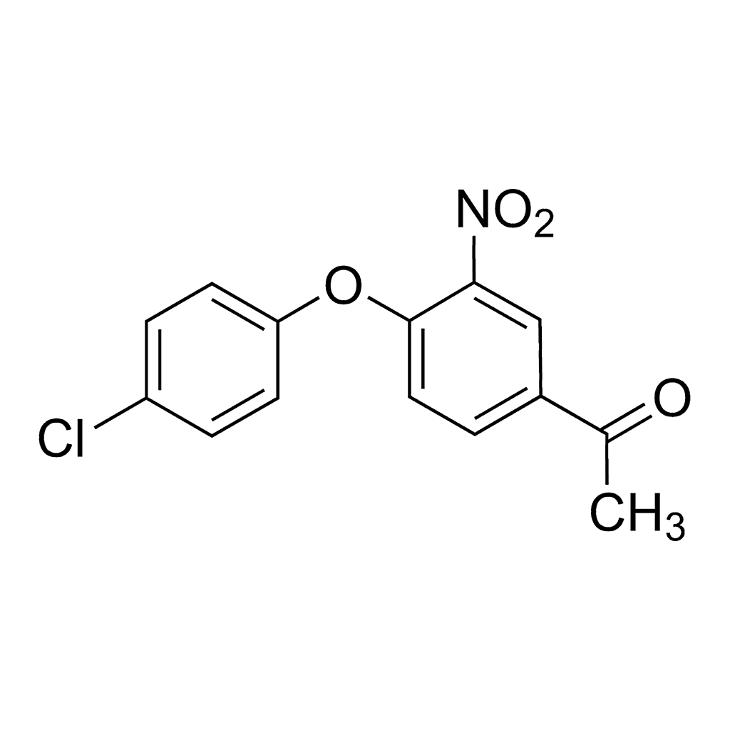 Merck 1-(4-(4-Chlorophenoxy)-3-nitrophenyl)ethanone