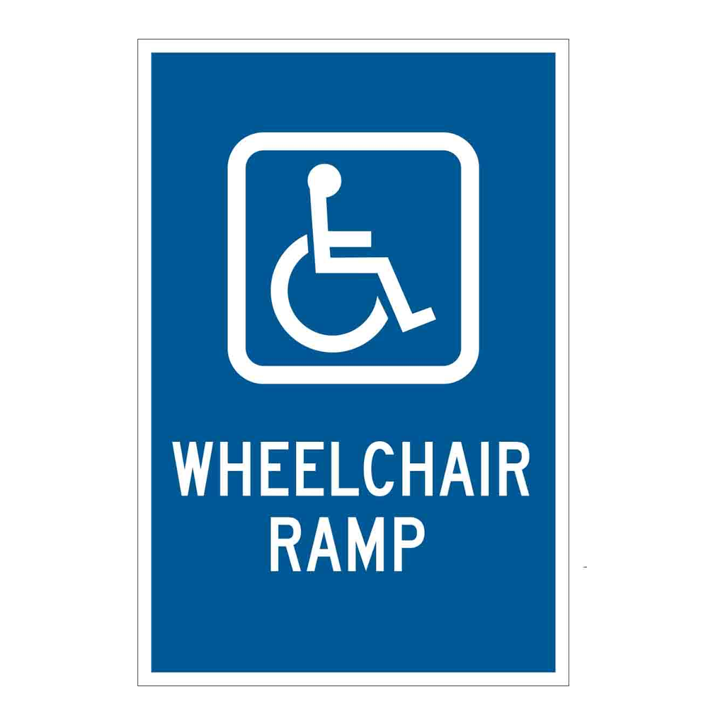Brady Wheelchair Ramp Sign