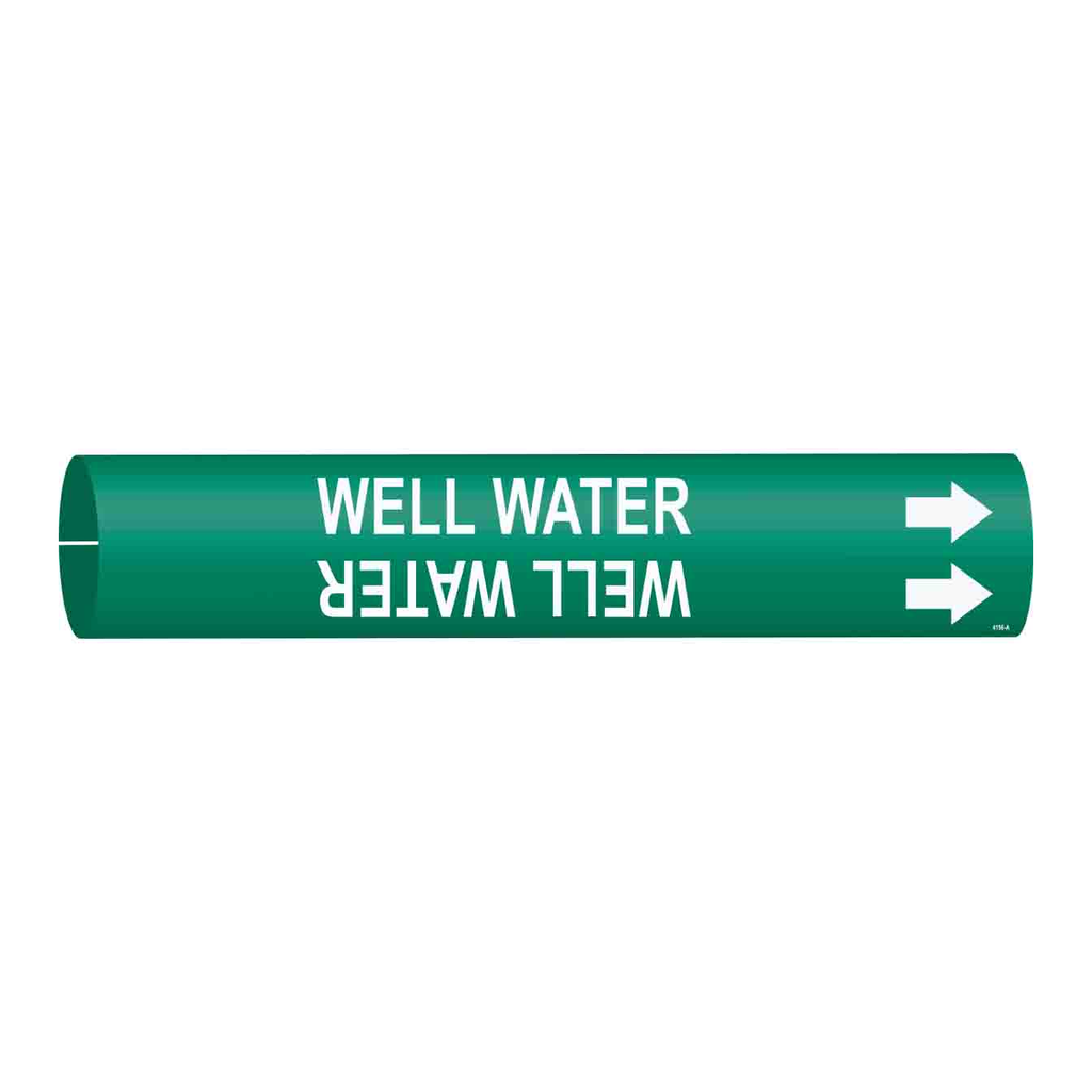 Brady WELL WATER Snap-On Pipe Marker