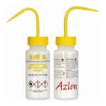 Merck Azlon Multi-Lingual Safety Wash Bottles With Driplok Vapor Venting