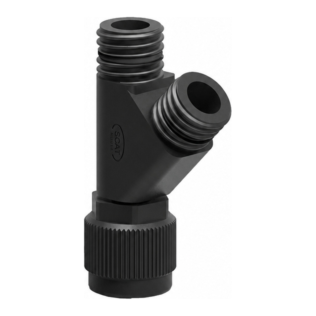 Manifold, 1x GL25 (w) auf 2x GL25 (m)