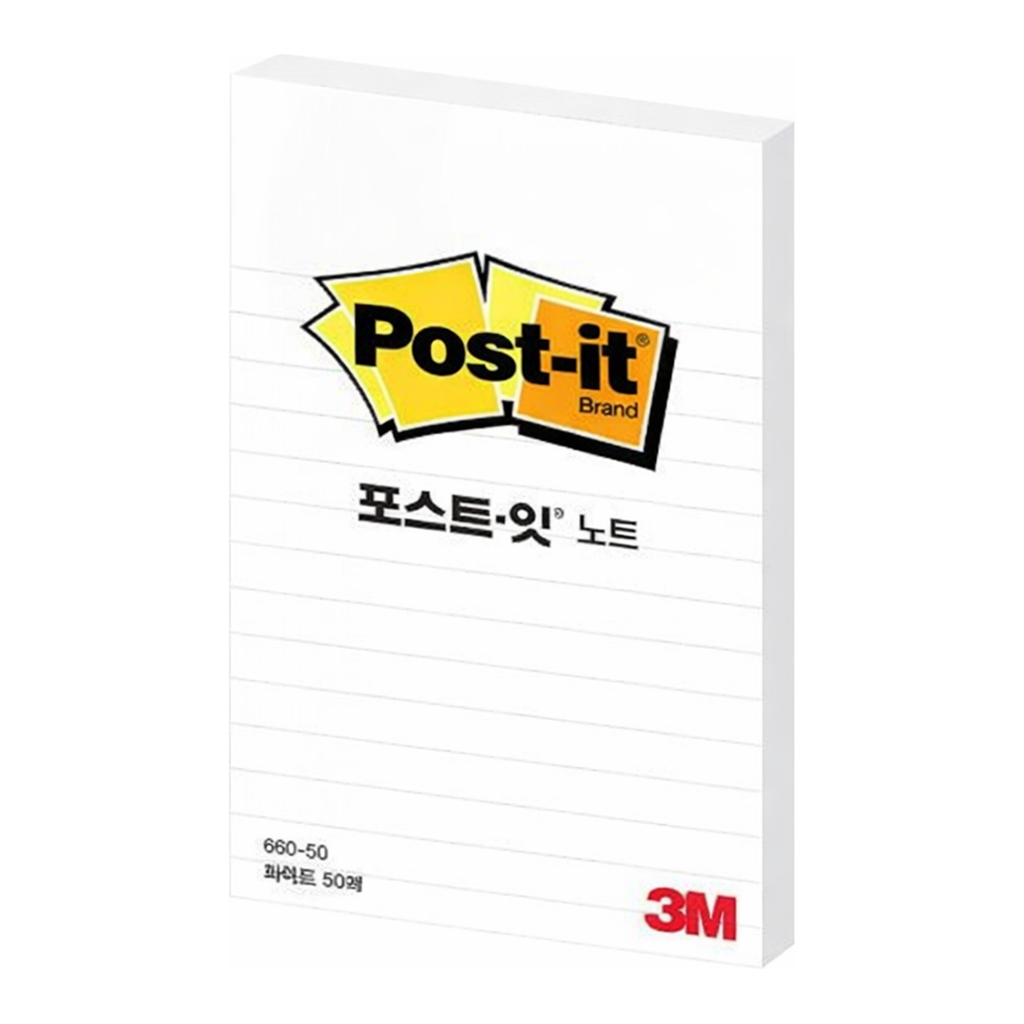 OFFICENEX 3M 포스트잇 660-50 화이트 102x152mm