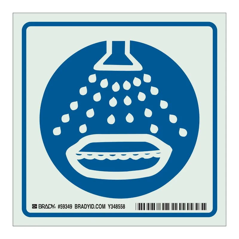 Brady BradyGlo Start Water Spray Sign