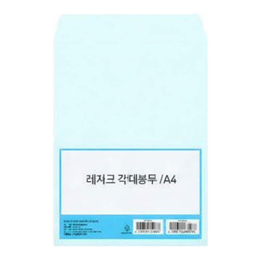 OFFICENEX 레자크 각대봉투(하늘100매)