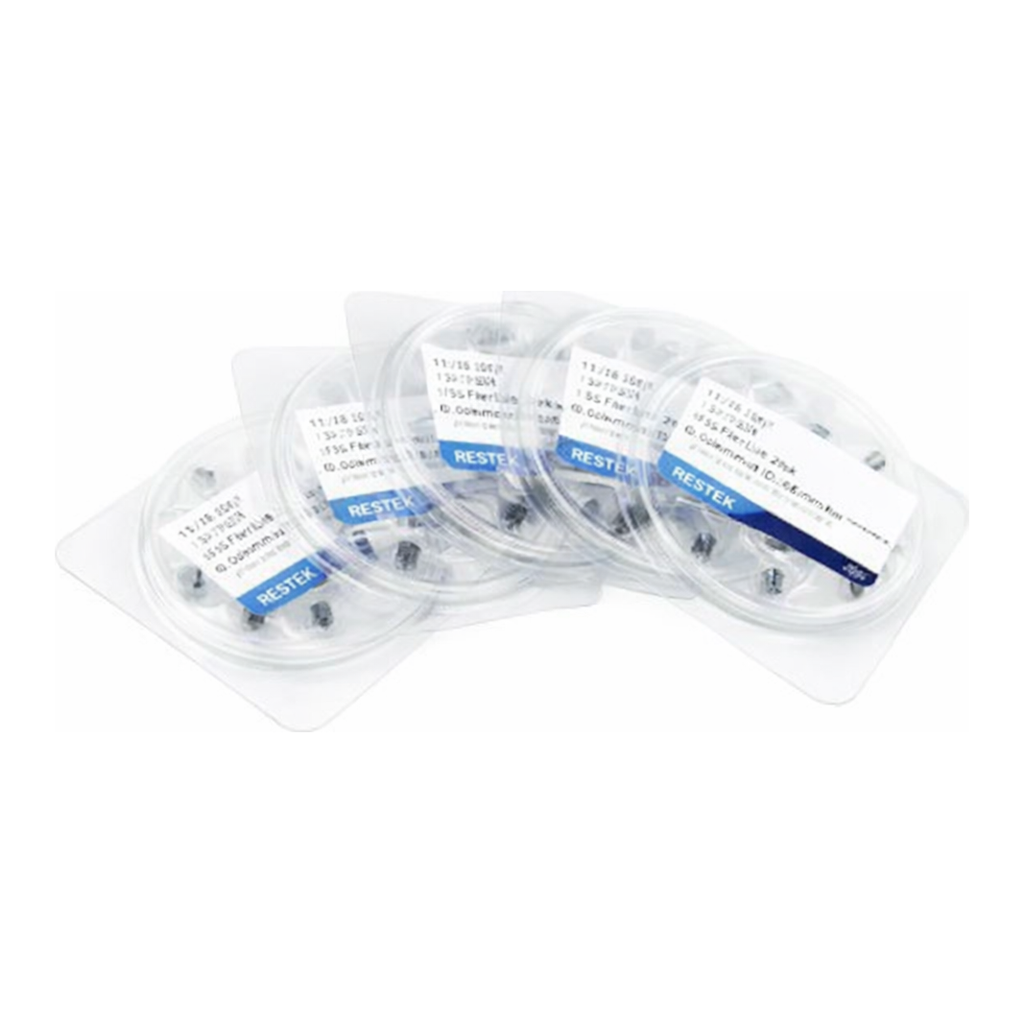 Restek Ferrule, Graphite, 1/16in X 0.8mm ID Pack of 50