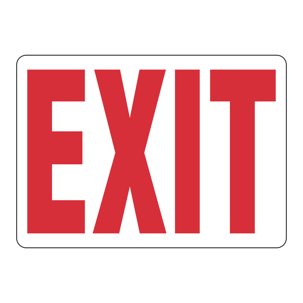 Brady Exit Sign