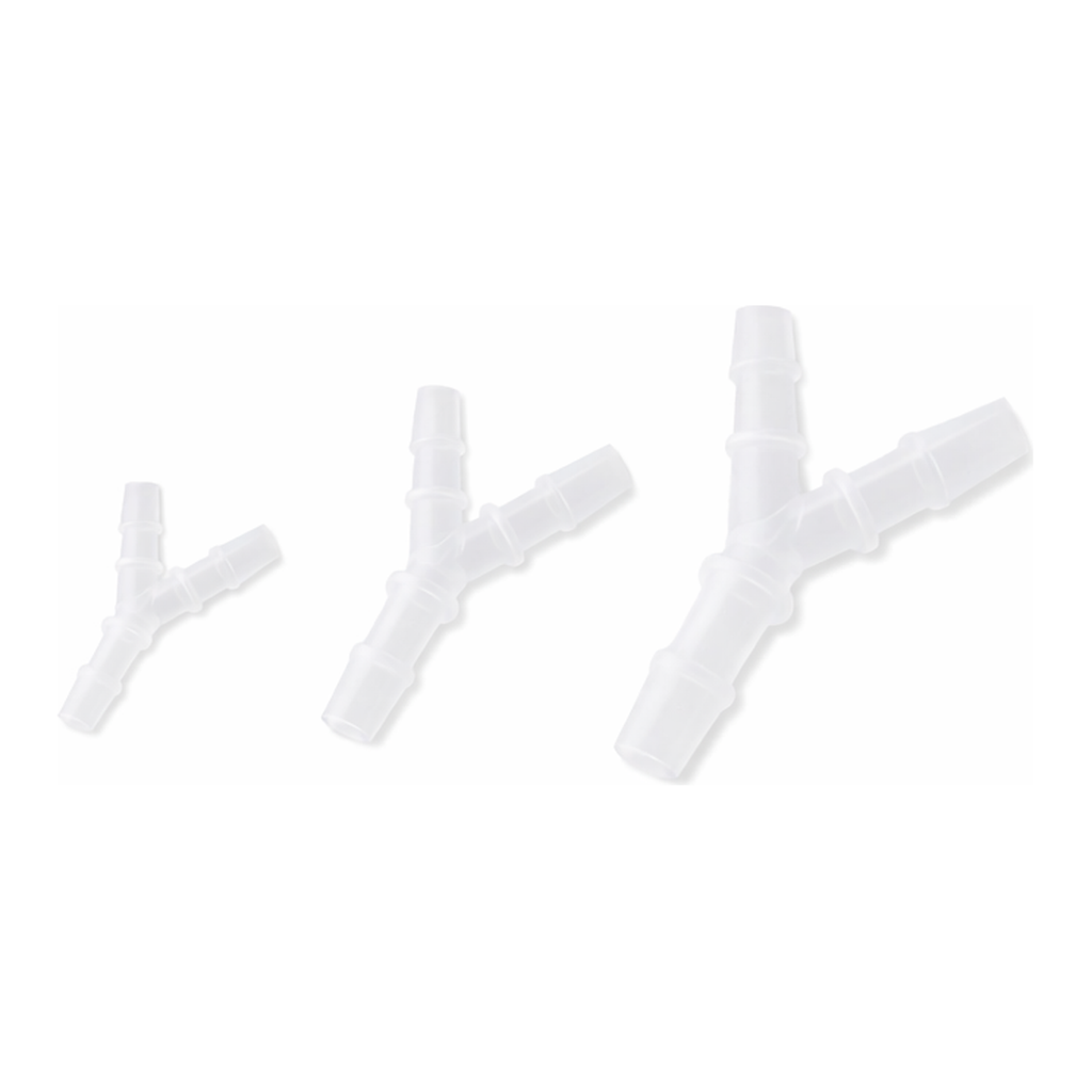 AS ONE Laboran Tube Connector (For Soft Tubes) Y-Type Same Diameter ID 0.8 -1.5