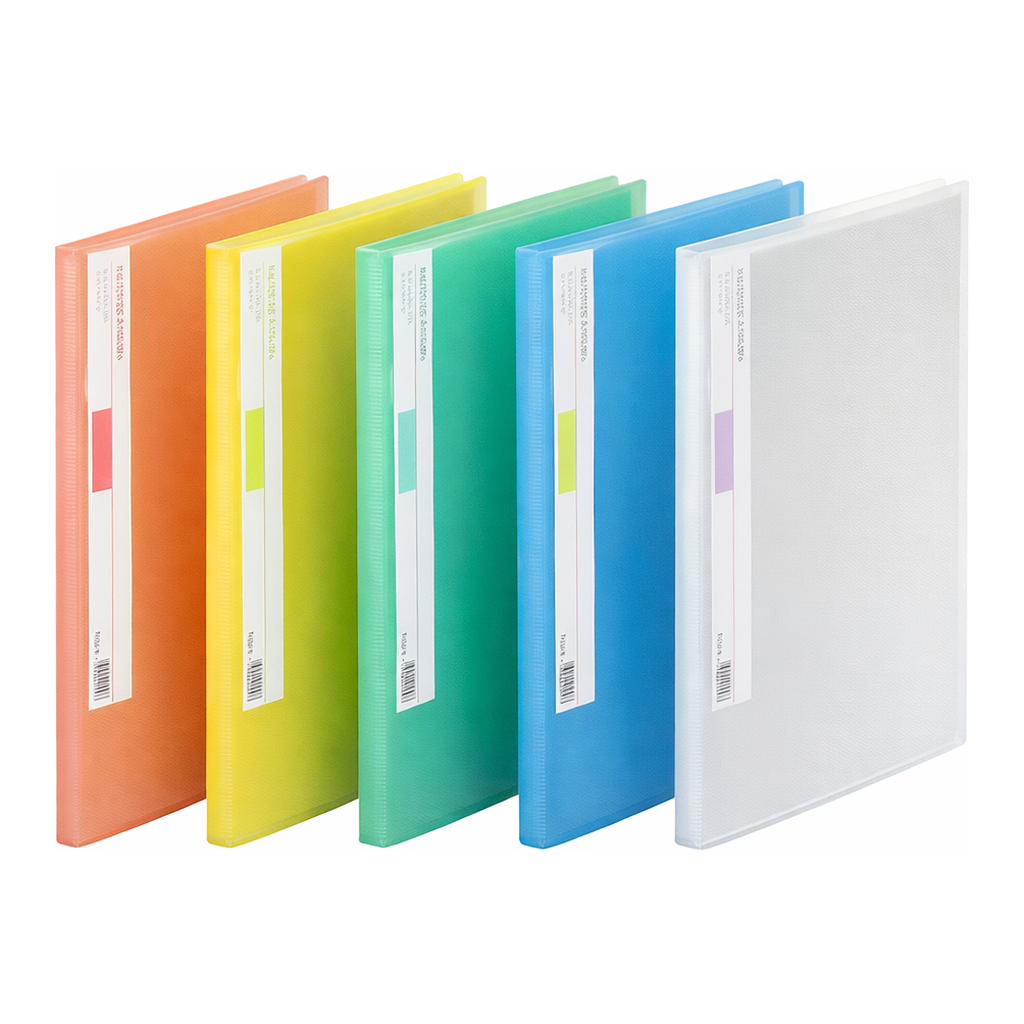 OFFICENEX 문화 투명PP 클리어화일 20매(A4/청색/접착식/F429-72)