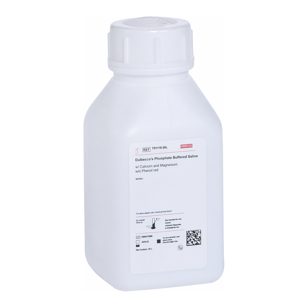 Himedia Dulbecco’s Phosphate Buffered Saline w/ Calcium and Magnesium w/o Phenol red