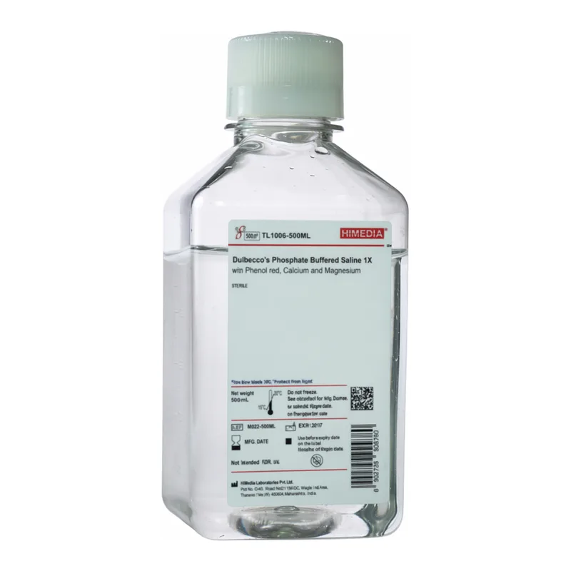 Himedia Krebs - Ringer Phosphate HEPES Buffer pH 7.4 w/ 20mM HEPES buffer, Calcium and Magnesium w/o Phenol red