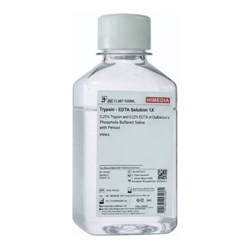 Himedia Trypsin-EDTA Solution 10X w/ 2.5% Trypsin (1:250), 0.2% EDTA in 0.85% normal saline w/o Phenol red