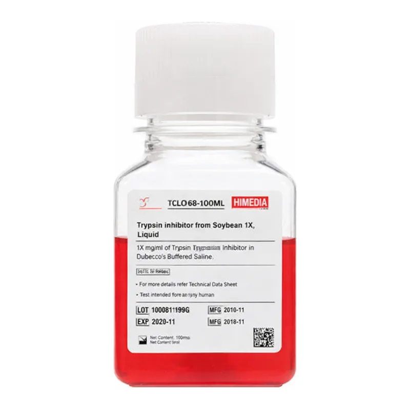 Himedia Trypsin Inhibitor from Soyabean 1X, Liquid w/ 1mg/ml of Trypsin inhibitor in Dulbecco’s Phosphate Buffered Saline