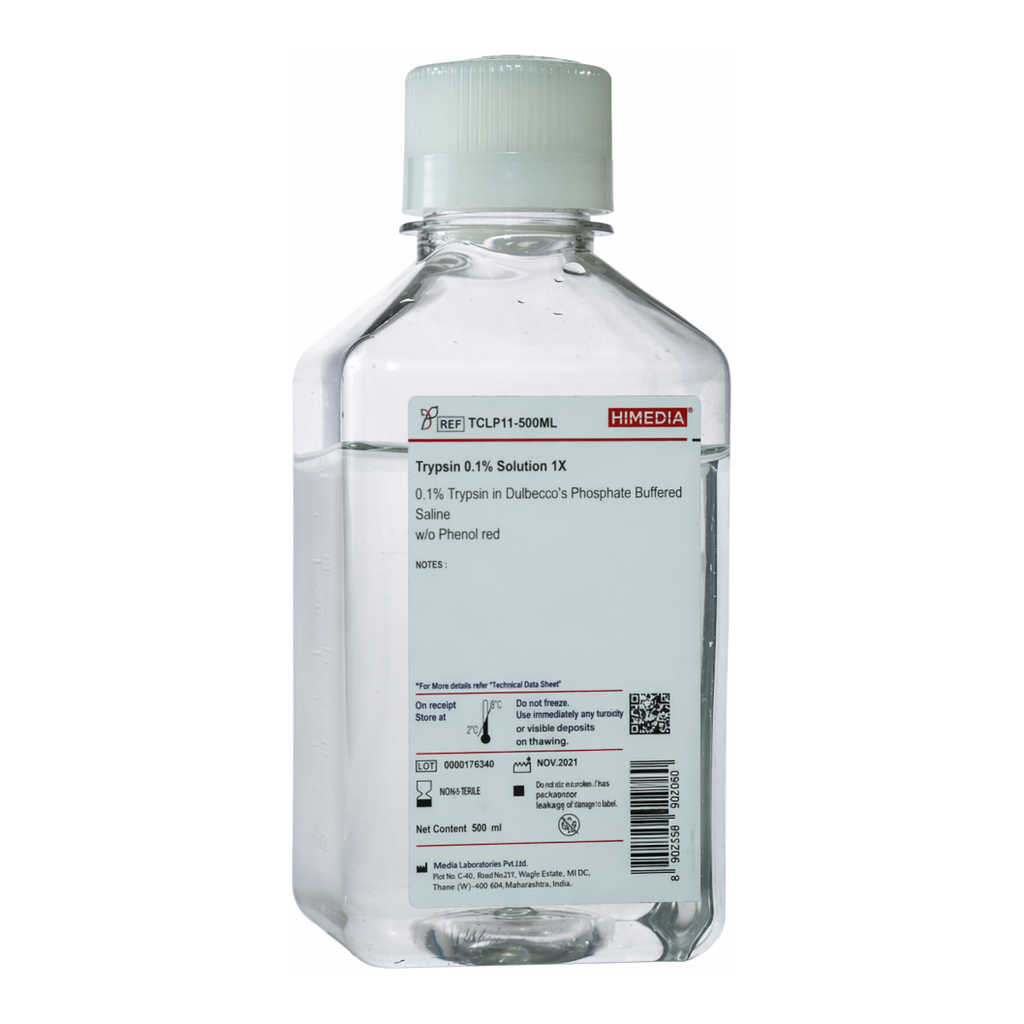 Himedia Trypsin 2.5% Solution 10X 2.5% Trypsin in Hanks` Balanced Salt Solution 10X w/o Phenol red