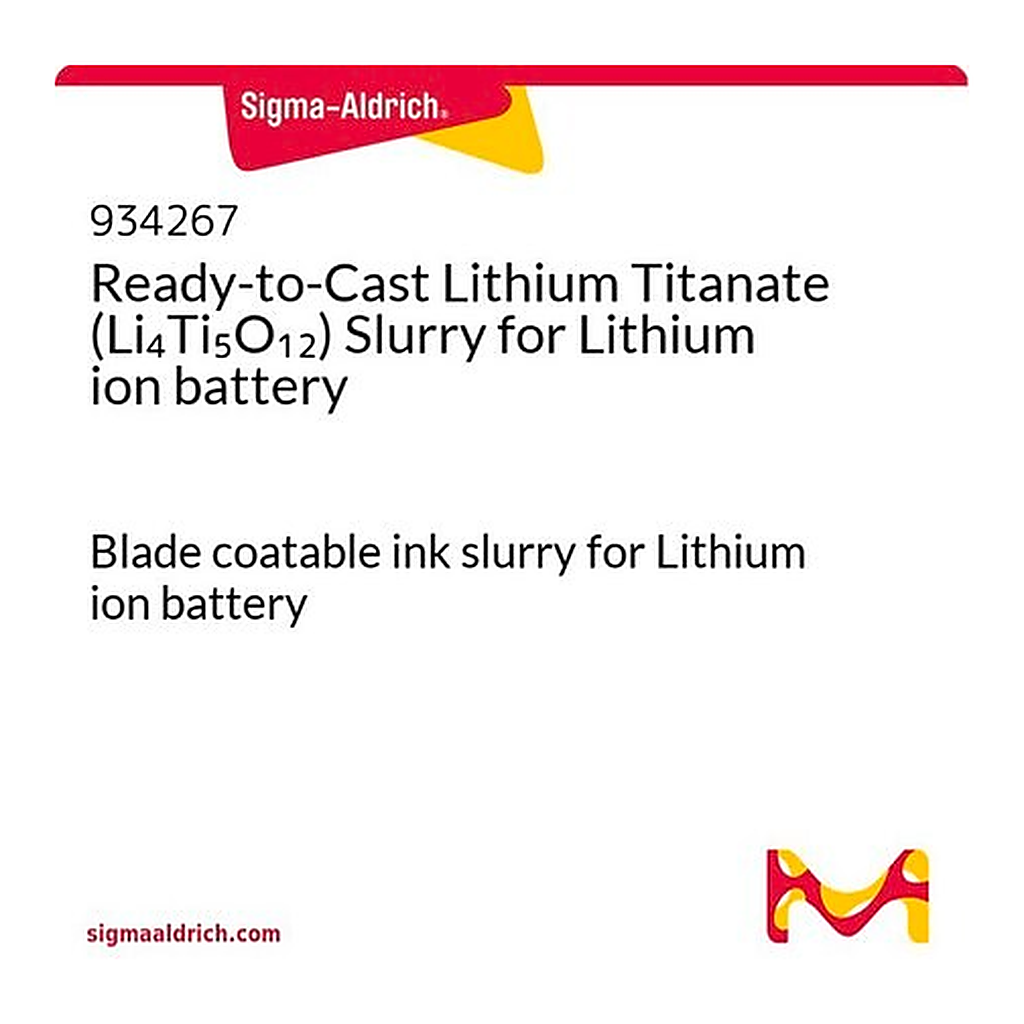 Merck Ready-to-Cast Lithium Titanate (Li4Ti5O12) Slurry for Lithium ion battery