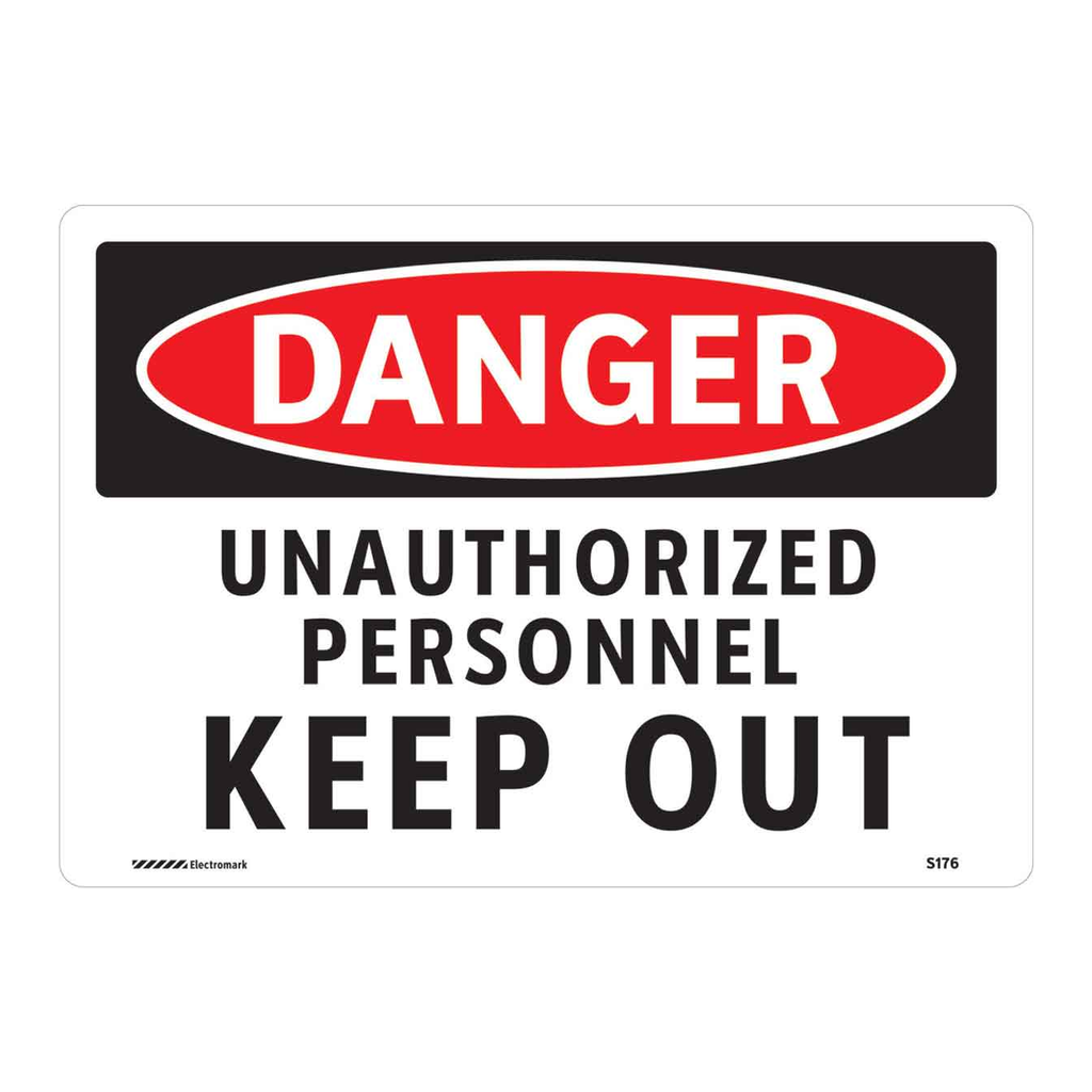 Brady DANGER Unauthorized Personnel Keep Out Sign