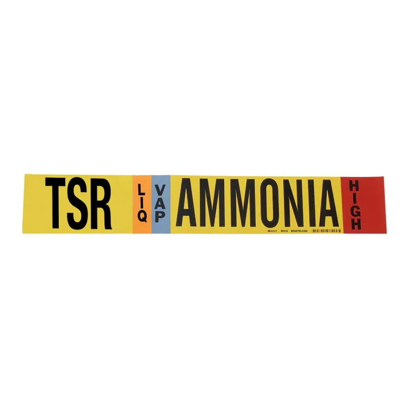 Brady TSR LIQ AMMONIA HIGH Pipe Marker