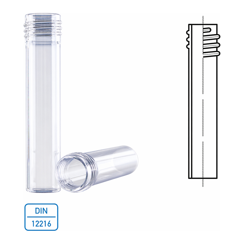 Daihan Science SciLab GL-Screwthread Tube, Standard·Heavy-wall·Shoulder-typeMade of Boro-glass