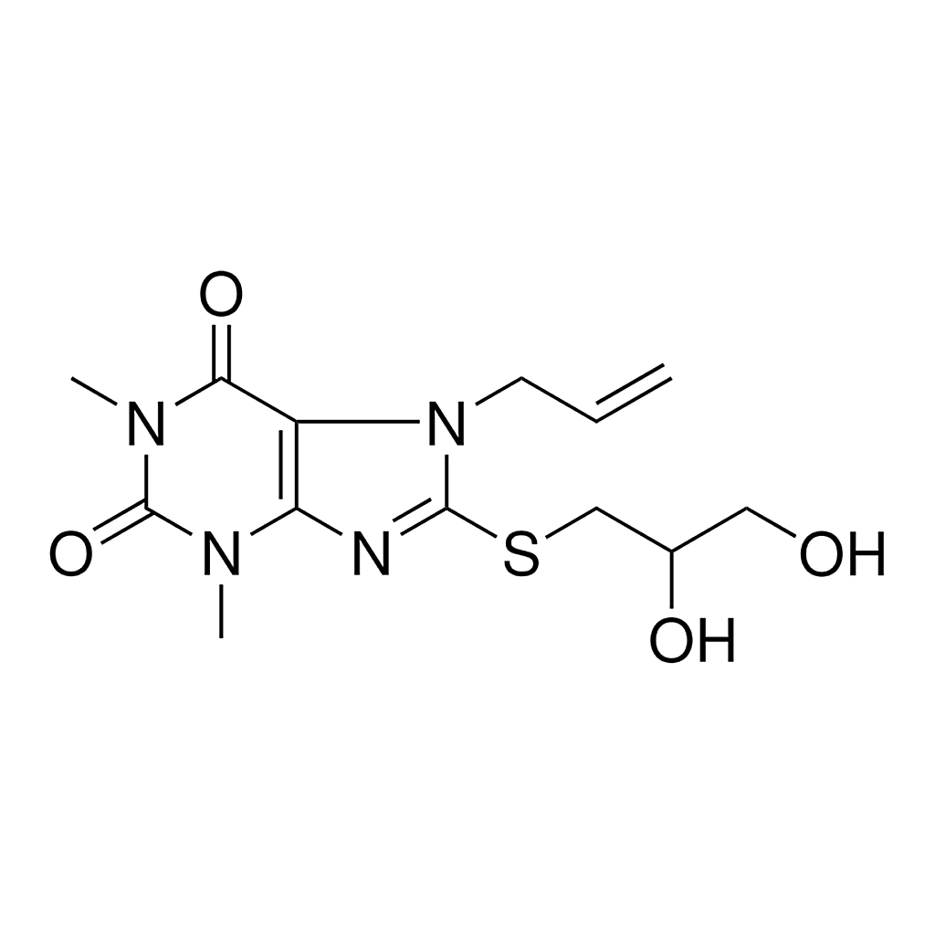 Merck 7-ALLYL-8-((2,3-DIHYDROXYPROPYL)-