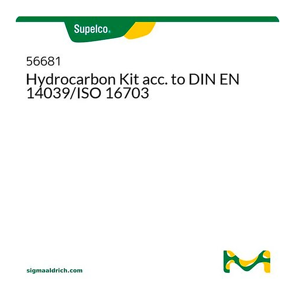 Merck Hydrocarbon Kit acc. to DIN EN 14039/ISO 16703