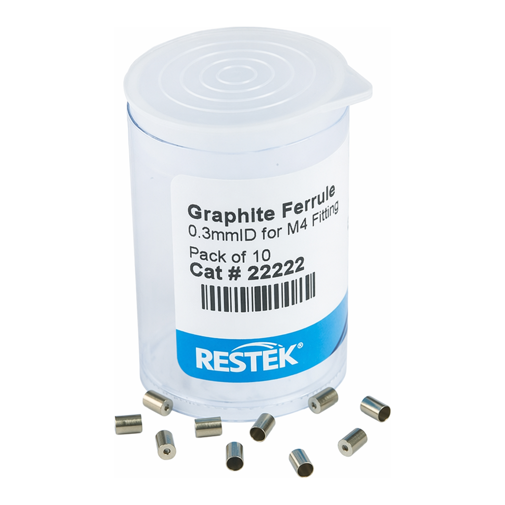 Restek Graphite Ferrule, 0.3mmID, for M4 Fitting, for 8000 and Trace 2000 GCs, 10pk