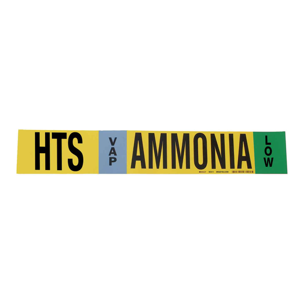 Brady HTS VAP AMMONIA LOW Pipe Marker