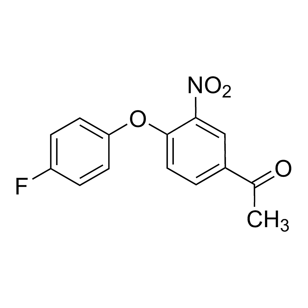 Merck 1-(4-(4-Fluorophenoxy)-3-nitrophenyl)ethanone
