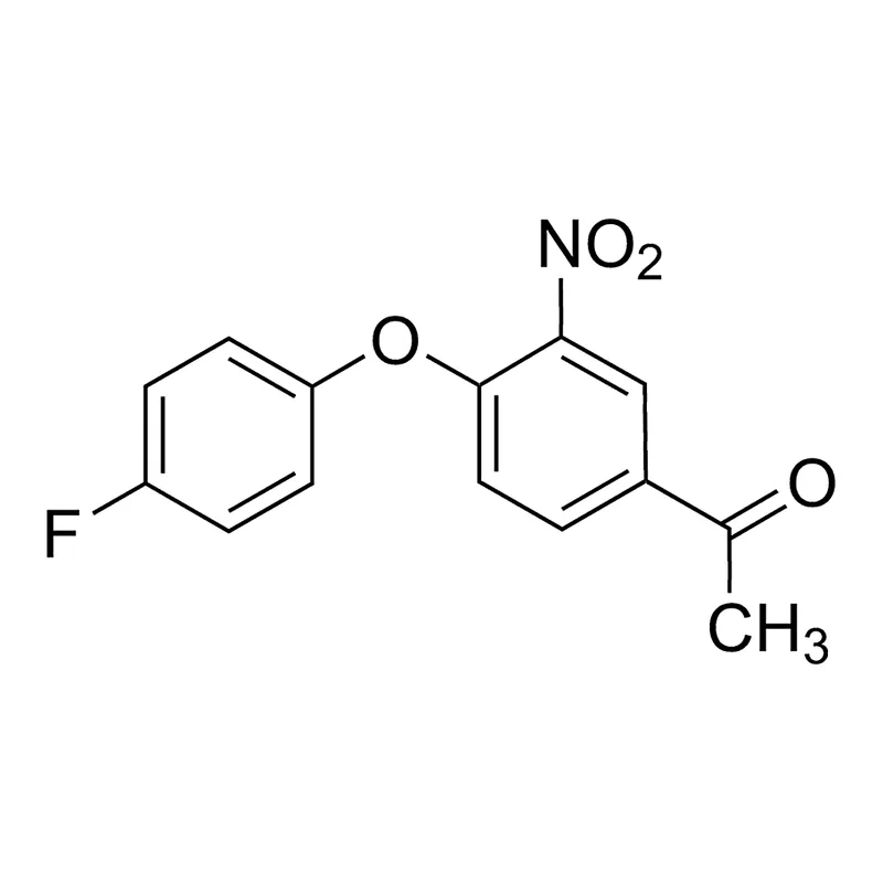 Merck 1-(4-(4-Fluorophenoxy)-3-nitrophenyl)ethanone