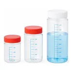 AS ONE Wide Mouth T-shaped Bottle (made Of Clear PVC with Blue Scale) 500mL