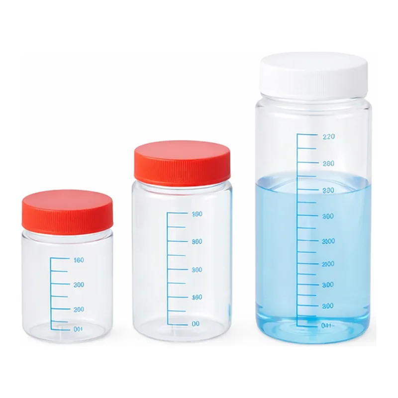 AS ONE Wide Mouth T-shaped Bottle (made Of Clear PVC with Blue Scale) 500mL