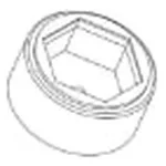 Waters Finger Tight Poly Knob