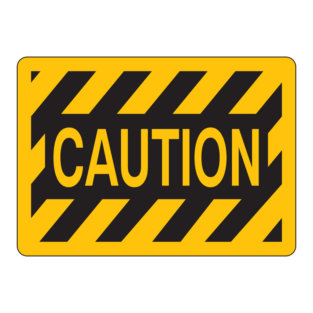 Brady Caution Sign