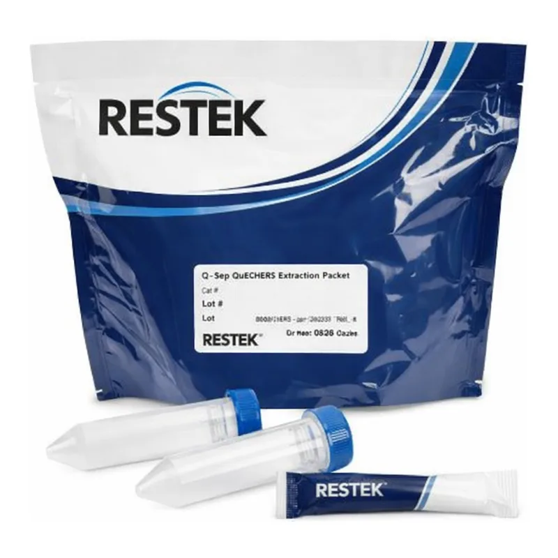 Restek Q-sep QuEChERS extraction, Unbuffered Original Method 4g MgSO4, 1g NaCl packets and tubes