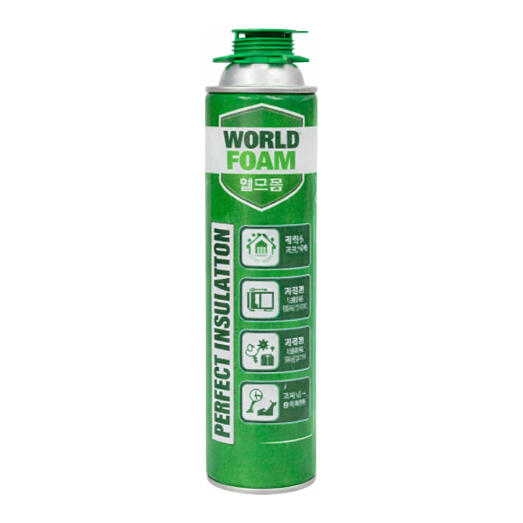 Daihan Science World Polyurethane Foam, Spray-·Gun-type for Sealing·Repair·Insulation, 750㎖, 우