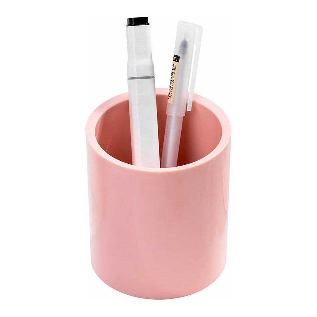 OFFICENEX 누사인 원형 펜꽂이 NS023PK 핑크(83×95mm)