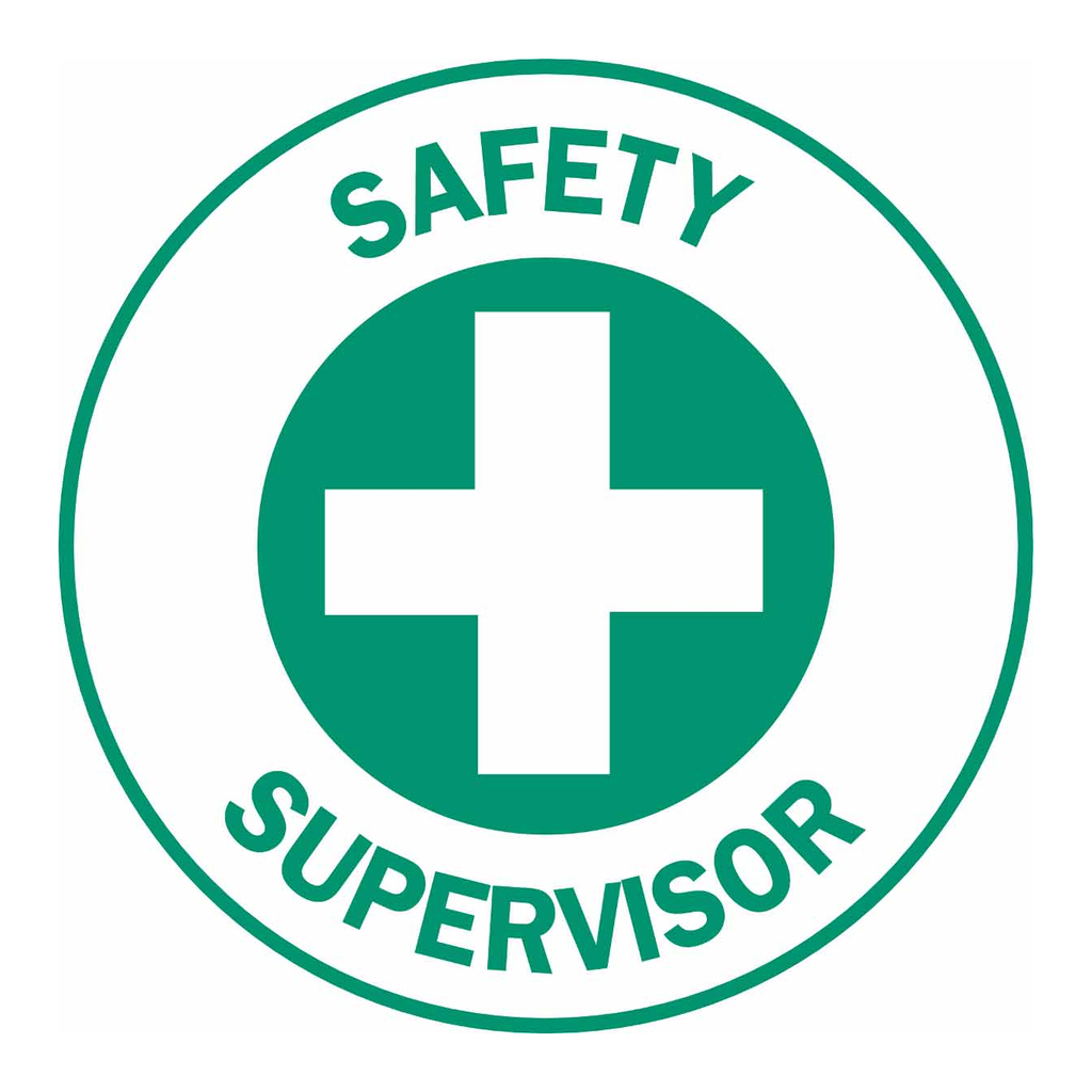 Brady SAFETY SUPERVISOR Hard Hat Labels