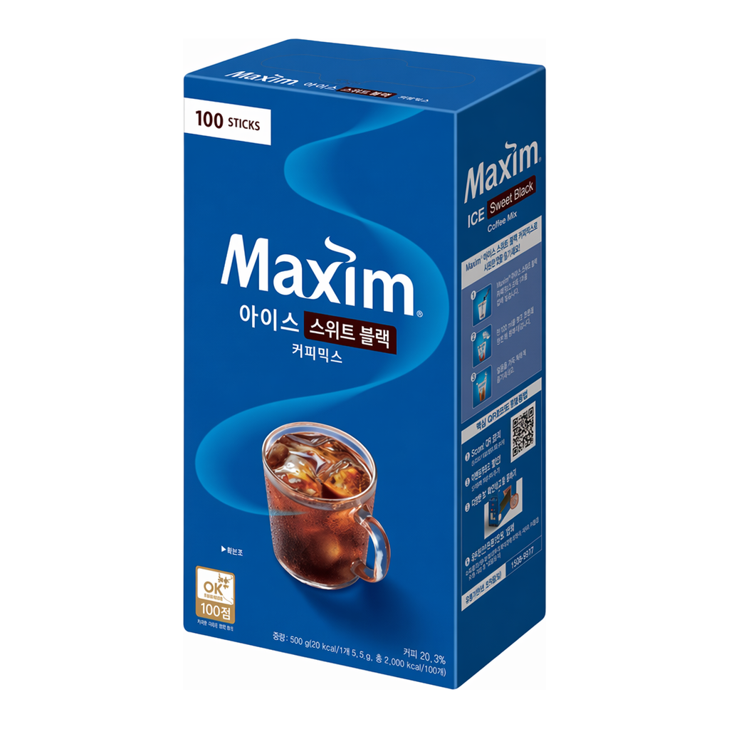 OFFICENEX 맥심 아이스 스위트 블랙 믹스(5.9gx100T/동서식품)