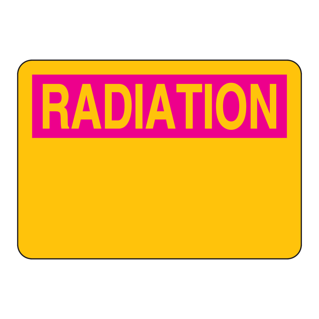 Brady RADIATION Sign