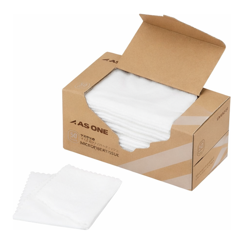 AS ONE microfiber Tissues 50 Sheets