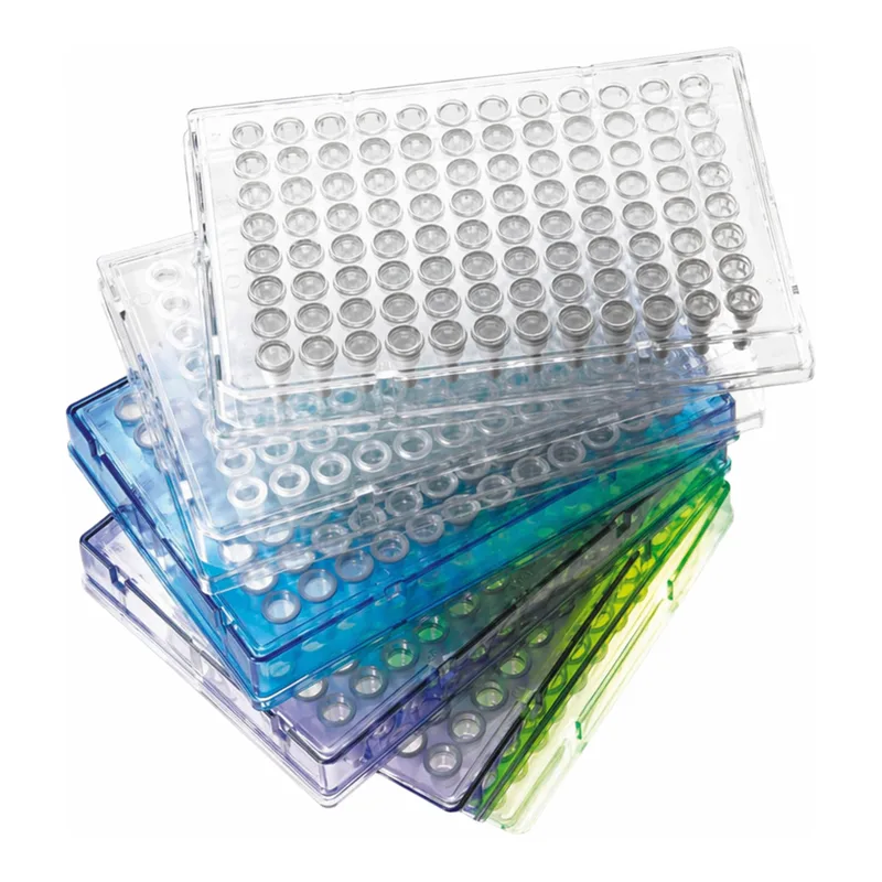 Thermo Fisher Scientific Armadillo PCR Plate, 96-well, blue, semi-skirted, clear wells