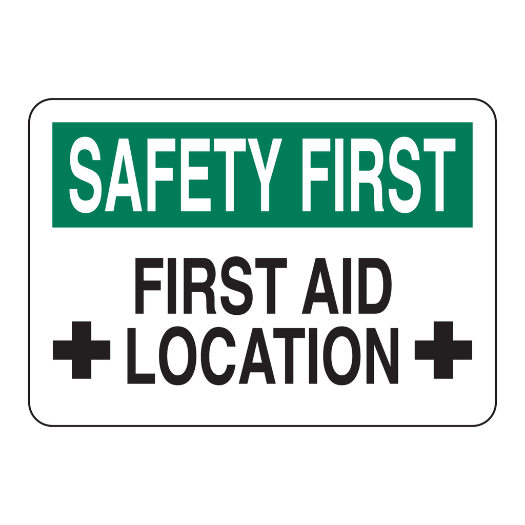 Brady SAFETY FIRST First Aid Location Sign