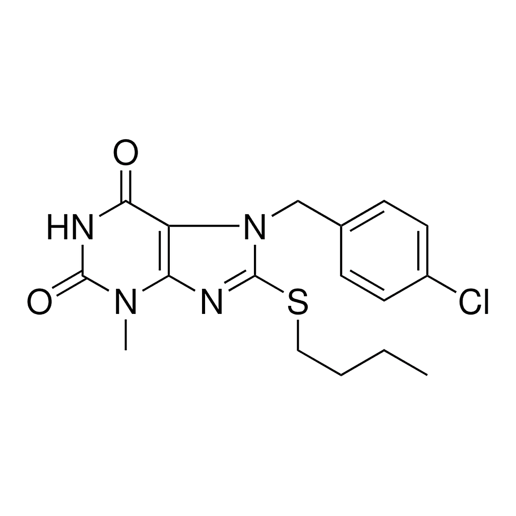 Merck 8-BUTYLSULFANYL-7-(4-CHLORO-BE - 50 MG&