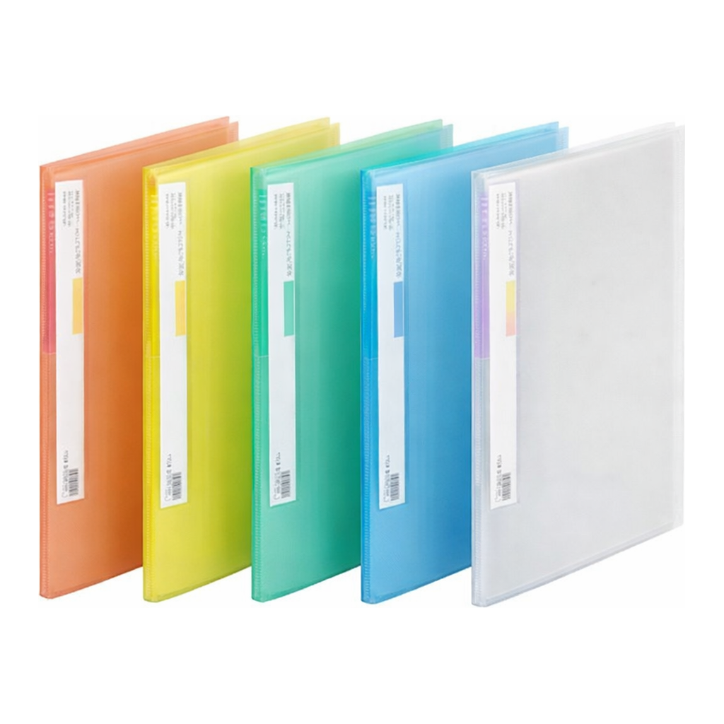 OFFICENEX 문화 투명PP 클리어화일 20매(A4/적색/접착식/F429-75)