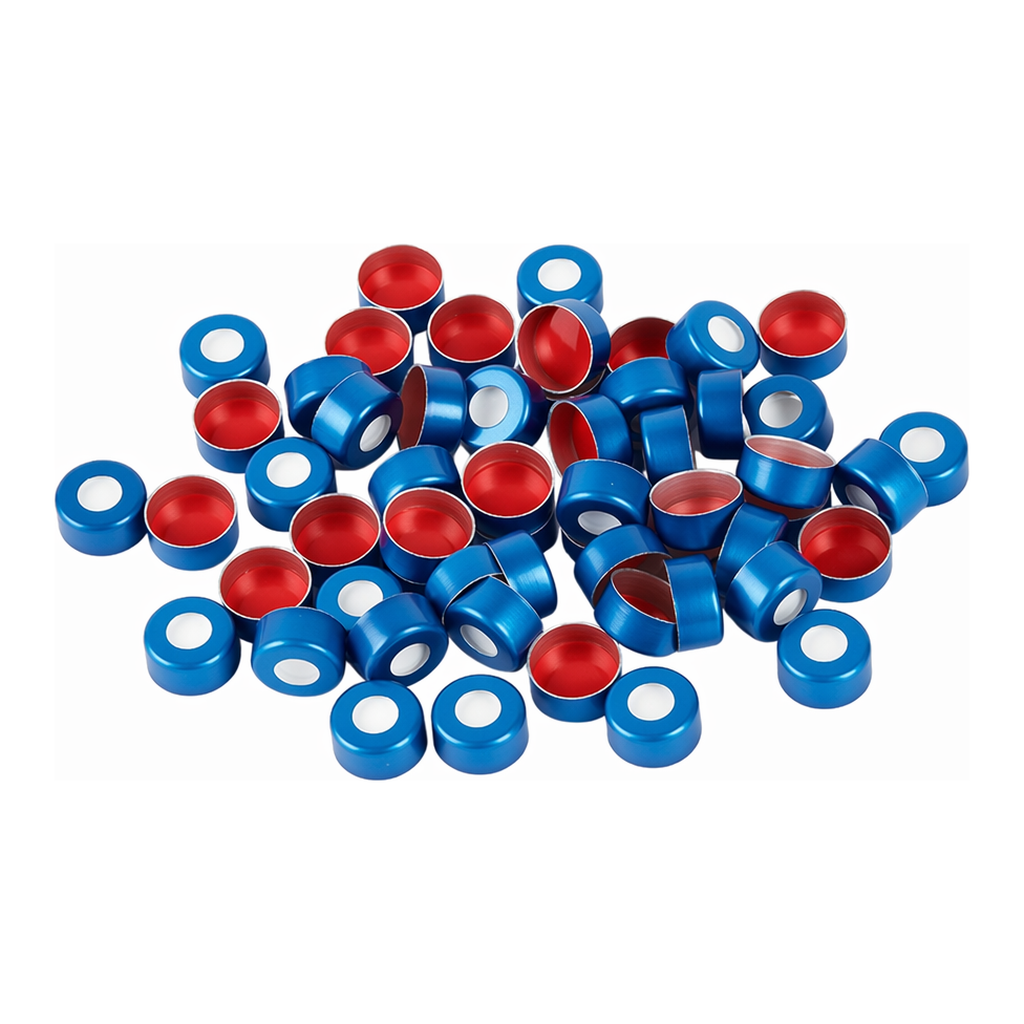 Restek Caps, Crimp Seal, 11mm Blue PTFE/SIL Pack of 1000