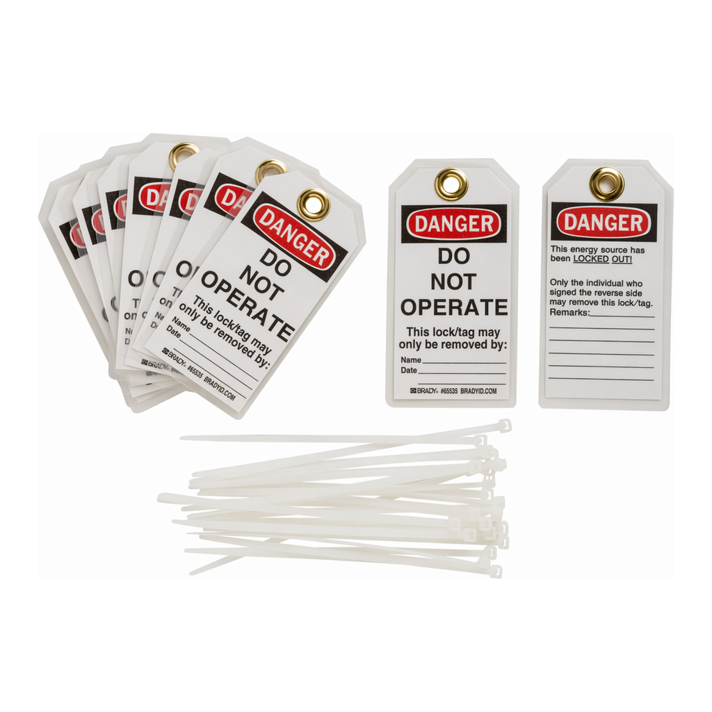 Brady DANGER Do Not Operate Lockout Tagout Tags