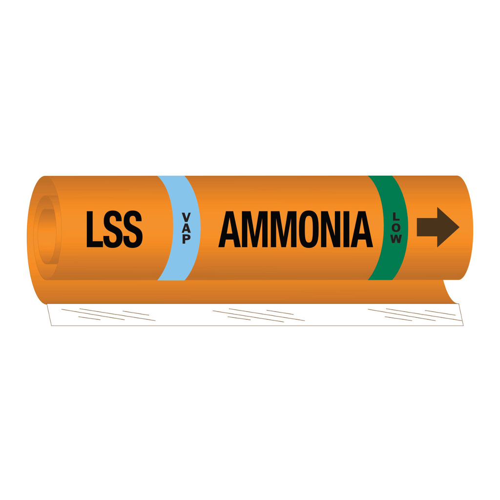 Brady LSS VAP AMMONIA LOW Pipe Marker